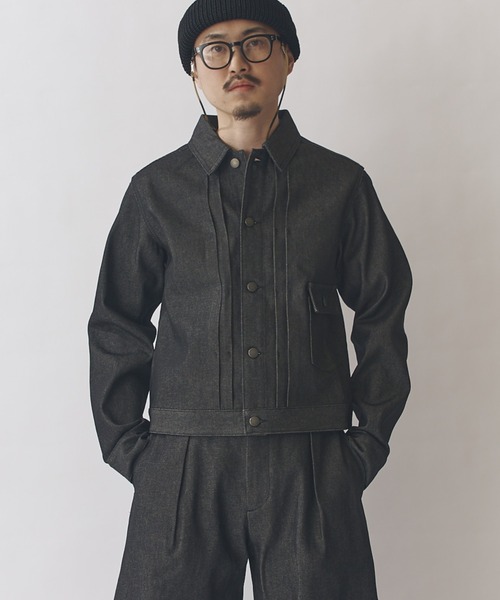 Lui's（ルイス）の「13.5ozリジットデニムブルゾン（デニムジャケット・メンズ・インディゴブルー/ブラック・M/S）」の4枚目の写真