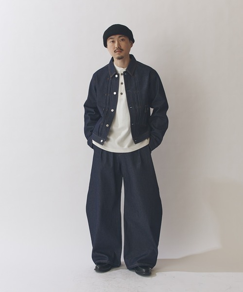 Lui's（ルイス）の「13.5ozリジットデニムブルゾン（デニムジャケット・メンズ・インディゴブルー/ブラック・M/S）」の15枚目の写真