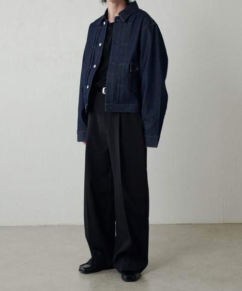 Lui's（ルイス）の「13.5ozリジットデニムブルゾン（デニムジャケット・メンズ・インディゴブルー/ブラック・M/S）」の19枚目の写真