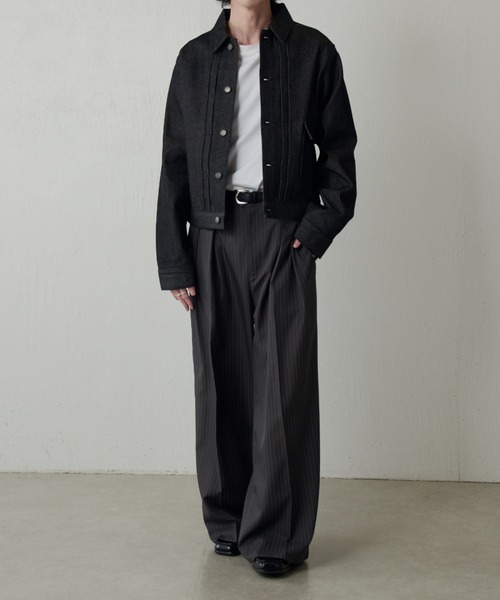 Lui's（ルイス）の「13.5ozリジットデニムブルゾン（デニムジャケット・メンズ・インディゴブルー/ブラック・M/S）」の16枚目の写真