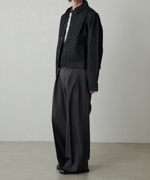 Lui's（ルイス）の「13.5ozリジットデニムブルゾン（デニムジャケット・メンズ・インディゴブルー/ブラック・M/S）」の17枚目の写真