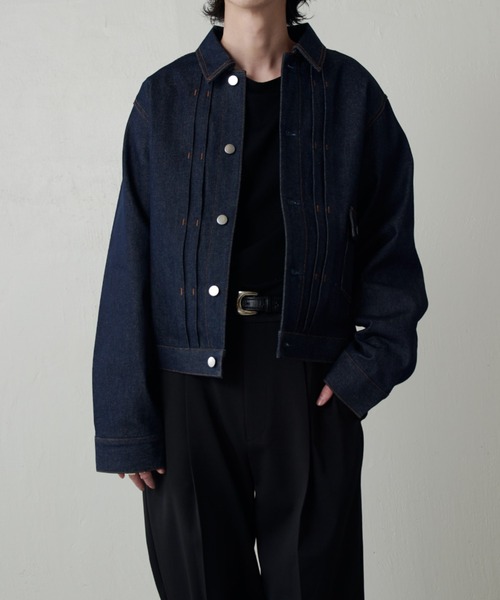 Lui's（ルイス）の「13.5ozリジットデニムブルゾン（デニムジャケット・メンズ・インディゴブルー/ブラック・M/S）」の20枚目の写真