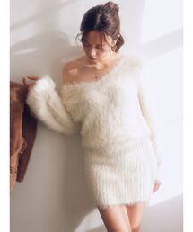 RESEXXY | 【追加生産分】シャギーニットワンピース(ワンピース)