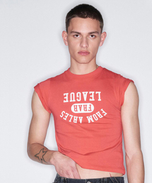 FROM ARLES（フロムアルル）の「90SヴィンテージグラフィックTシャツ / RED (レディース)（Tシャツ/カットソー）」