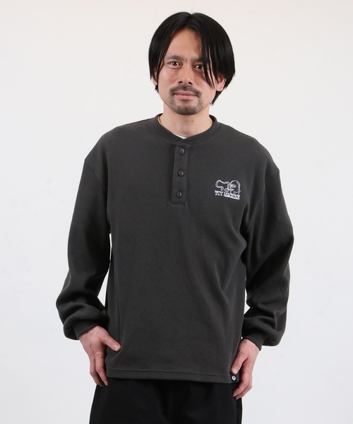 TOY MACHINE(トイ マシーン)の「TOY MACHINE/トイマシーン 長袖 Tシャツ ロンT サーマル ヘンリーネック MTMPGLT5(Tシャツ/カットソー・メンズ・オフホワイト/チャコールグレー・M/L/XL)」の11枚目の写真