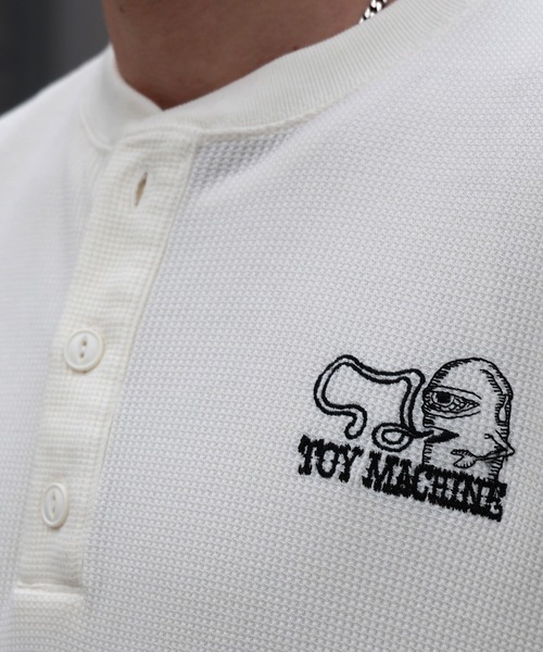 TOY MACHINE(トイ マシーン)の「TOY MACHINE/トイマシーン 長袖 Tシャツ ロンT サーマル ヘンリーネック MTMPGLT5(Tシャツ/カットソー・メンズ・オフホワイト/チャコールグレー・M/L/XL)」の9枚目の写真