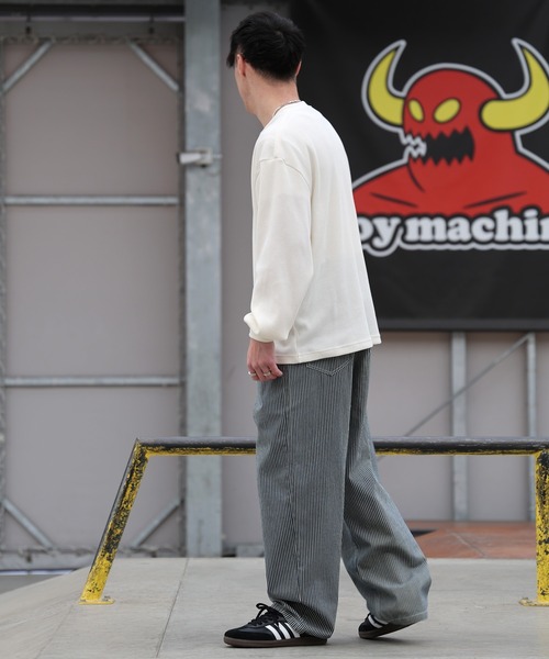 TOY MACHINE(トイ マシーン)の「TOY MACHINE/トイマシーン 長袖 Tシャツ ロンT サーマル ヘンリーネック MTMPGLT5(Tシャツ/カットソー・メンズ・オフホワイト/チャコールグレー・M/L/XL)」の6枚目の写真