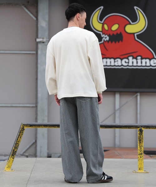 TOY MACHINE(トイ マシーン)の「TOY MACHINE/トイマシーン 長袖 Tシャツ ロンT サーマル ヘンリーネック MTMPGLT5(Tシャツ/カットソー・メンズ・オフホワイト/チャコールグレー・M/L/XL)」の7枚目の写真
