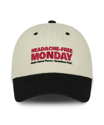 GRAM OUNCE POUND（グラムオンスポンド）の「Monday Two Tone 6-Panel Cap_Beige & Charcoal（キャップ）」