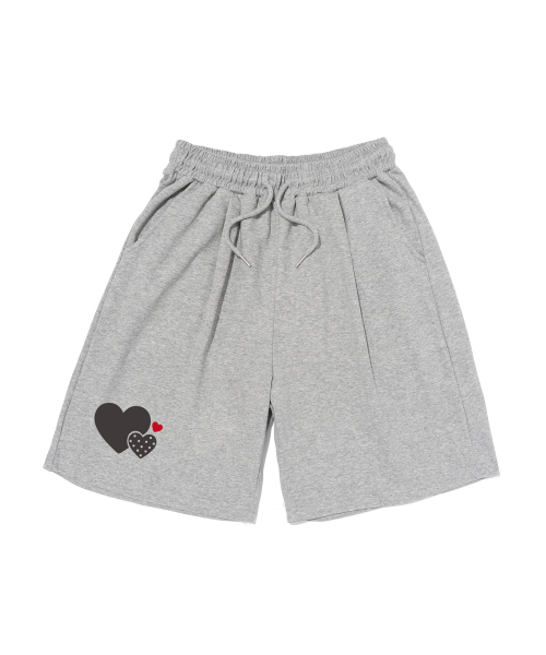 ROIDESROIS(ロワデロワ)の「トリプルハートポイントショートパンツ(グレー)(その他パンツ・レディース・その他・L/XL/M)」の1枚目の写真