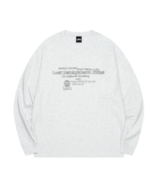 LMCの「DOODLE LOGO LONG SLV TEE light heather gray(Tシャツ/カットソー・レディース・その他・M/L/XL)」の1枚目の写真
