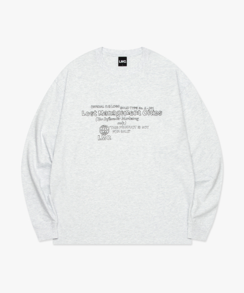 LMCの「DOODLE LOGO LONG SLV TEE light heather gray(Tシャツ/カットソー・レディース・その他・M/L/XL)」の3枚目の写真