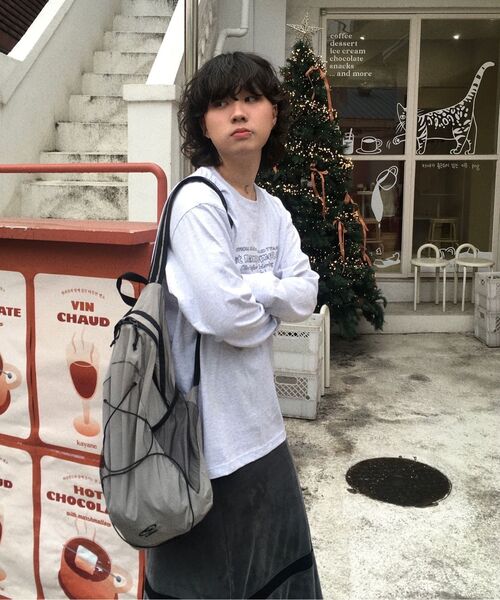 LMCの「DOODLE LOGO LONG SLV TEE light heather gray(Tシャツ/カットソー・レディース・その他・M/L/XL)」の5枚目の写真