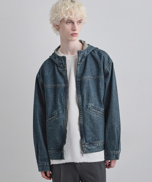 チョコ太郎 DIESEL ディーゼル デニム フード ブルゾン セットアップ対応】デニムフードブルゾン（ブルゾン）｜tk.TAKEO