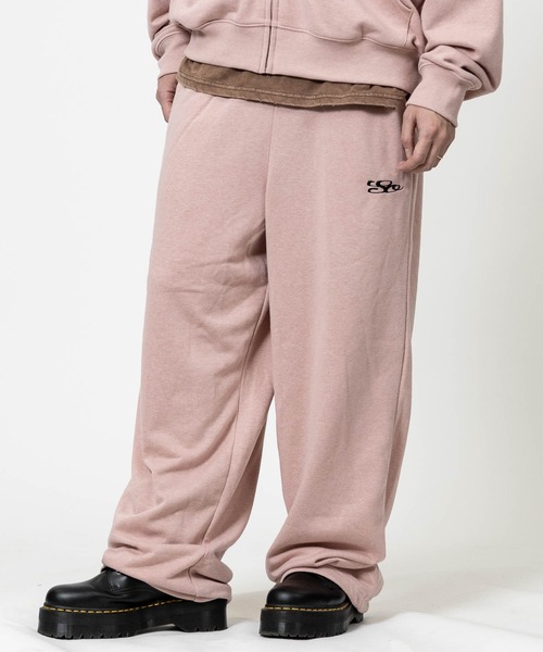 JOHN'S CLOSET（ジョンズクローゼット）の「【13】総柄ロゴ ヒッププリント ワイドパンツ（スウェットパンツ・メンズ・ピンク/ブラック/グレー・MEDIUM/LARGE）」の21枚目の写真