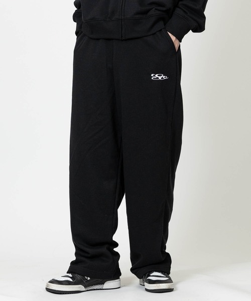 JOHN'S CLOSET（ジョンズクローゼット）の「【13】総柄ロゴ ヒッププリント ワイドパンツ（スウェットパンツ・メンズ・ピンク/ブラック/グレー・MEDIUM/LARGE）」の5枚目の写真