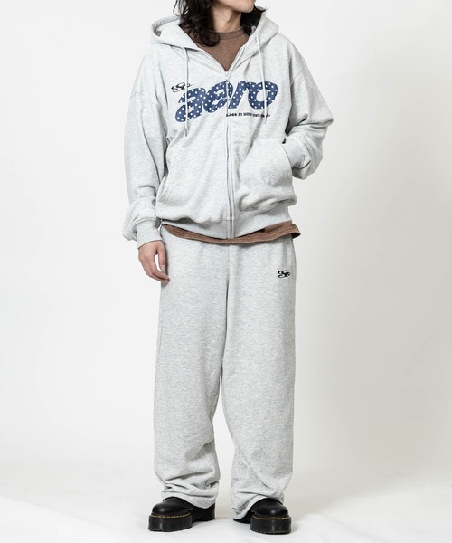 JOHN'S CLOSET（ジョンズクローゼット）の「【13】総柄ロゴ ヒッププリント ワイドパンツ（スウェットパンツ・メンズ・ピンク/ブラック/グレー・MEDIUM/LARGE）」の16枚目の写真