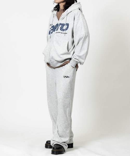 JOHN'S CLOSET（ジョンズクローゼット）の「【13】総柄ロゴ ヒッププリント ワイドパンツ（スウェットパンツ・メンズ・ピンク/ブラック/グレー・MEDIUM/LARGE）」の17枚目の写真