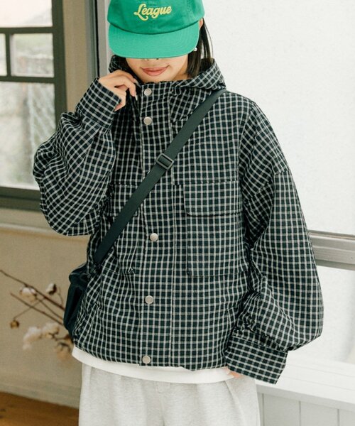 CIAOPANIC TYPY 【UNISEX】チェックフードシャウター UNISEX】チェックフードシャウター｜チャオパニックティピーの通販