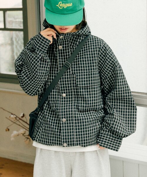 CIAOPANIC TYPY 【UNISEX】チェックフードシャウター UNISEX】チェックフードシャウター｜チャオパニックティピーの通販