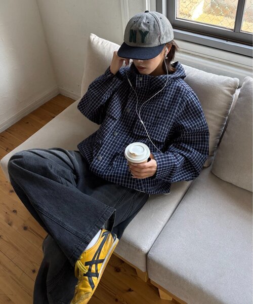 CIAOPANIC TYPY 【UNISEX】チェックフードシャウター UNISEX】チェックフードシャウター｜チャオパニックティピーの通販