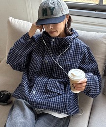 CIAOPANIC TYPY（チャオパニックティピー）の「【UNISEX】チェックフードシャウター（パーカー）」