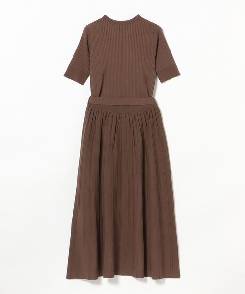 BEAMS HEART(ビームスハート)の「半袖ニット セットアップ(ワンピース・レディース・サックスブルー/ネイビー/ブラウン・SMALL/MEDIUM)」の22枚目の写真