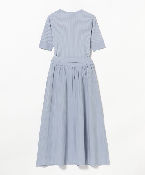 BEAMS HEART(ビームスハート)の「半袖ニット セットアップ(ワンピース・レディース・サックスブルー/ネイビー/ブラウン・SMALL/MEDIUM)」の5枚目の写真