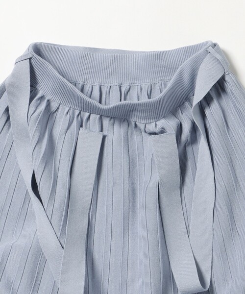 BEAMS HEART(ビームスハート)の「半袖ニット セットアップ(ワンピース・レディース・サックスブルー/ネイビー/ブラウン・SMALL/MEDIUM)」の6枚目の写真