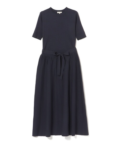 BEAMS HEART(ビームスハート)の「半袖ニット セットアップ(ワンピース・レディース・サックスブルー/ネイビー/ブラウン・SMALL/MEDIUM)」の8枚目の写真