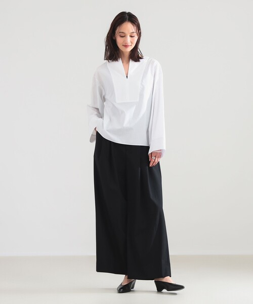 Demi-Luxe BEAMS（デミルクス ビームス）の「ワイド カフス プルオーバー シャツ（シャツ/ブラウス・レディース・カーキ/サックスブルー/その他・ONE SIZE）」の14枚目の写真