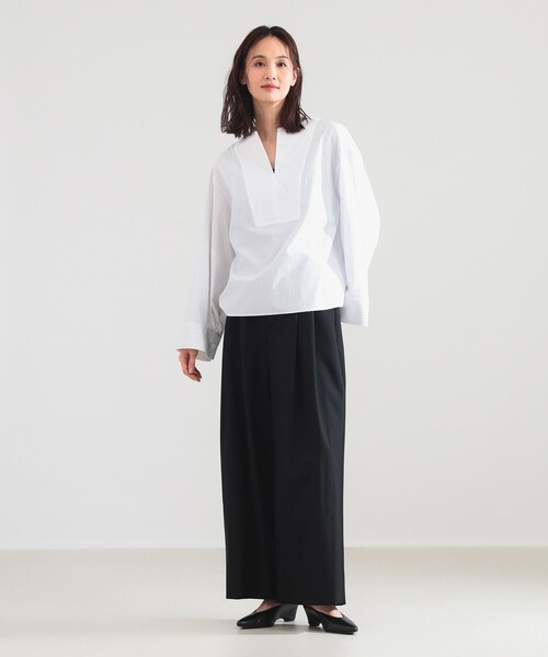 Demi-Luxe BEAMS（デミルクス ビームス）の「ワイド カフス プルオーバー シャツ（シャツ/ブラウス・レディース・カーキ/サックスブルー/その他・ONE SIZE）」の16枚目の写真