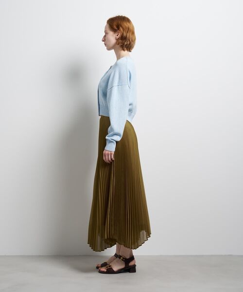 LANVIN en Bleu(ランバンオンブルー)の「メランジニットカーディガン(ニット/セーター・レディース・ライトカーキ/ピンク/ブルー・38)」の5枚目の写真