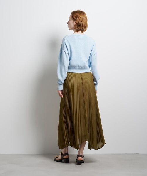 LANVIN en Bleu(ランバンオンブルー)の「メランジニットカーディガン(ニット/セーター・レディース・ライトカーキ/ピンク/ブルー・38)」の6枚目の写真
