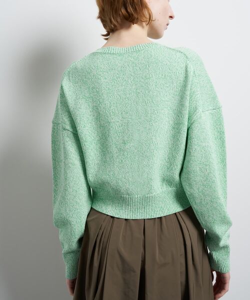LANVIN en Bleu(ランバンオンブルー)の「メランジニットカーディガン(ニット/セーター・レディース・ライトカーキ/ピンク/ブルー・38)」の17枚目の写真