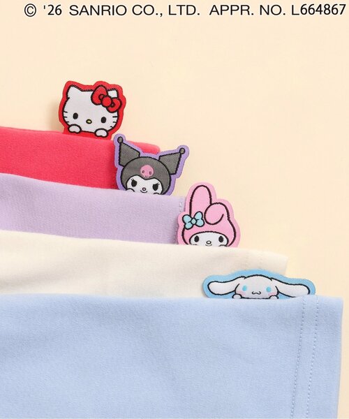 sanrio(サンリオ)の「サンリオキャラクターズフリルTシャツ(Tシャツ/カットソー・キッズ・ラベンダー/レッド/サックスブルー/アイボリー・110/100/90/80/130/120)」の7枚目の写真