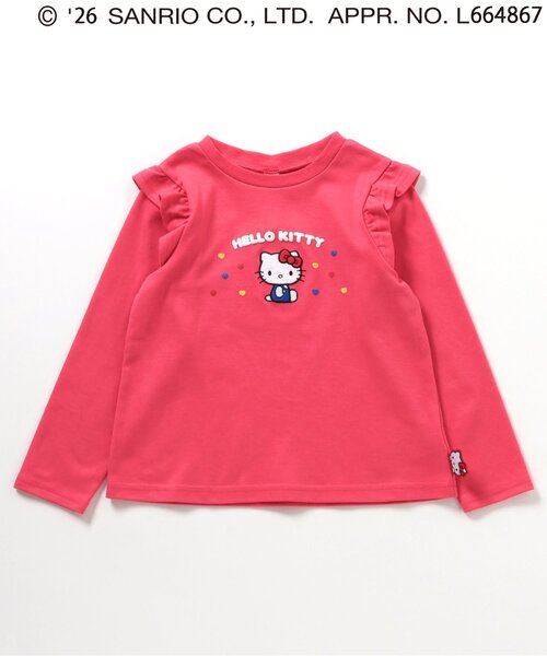 sanrio(サンリオ)の「サンリオキャラクターズフリルTシャツ(Tシャツ/カットソー・キッズ・ラベンダー/レッド/サックスブルー/アイボリー・110/100/90/80/130/120)」の17枚目の写真