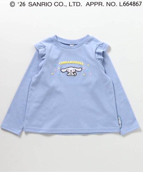 sanrio(サンリオ)の「サンリオキャラクターズフリルTシャツ(Tシャツ/カットソー・キッズ・ラベンダー/レッド/サックスブルー/アイボリー・110/100/90/80/130/120)」の18枚目の写真