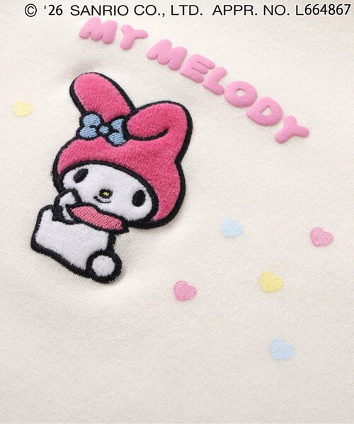 sanrio(サンリオ)の「サンリオキャラクターズフリルTシャツ(Tシャツ/カットソー・キッズ・ラベンダー/レッド/サックスブルー/アイボリー・110/100/90/80/130/120)」の20枚目の写真