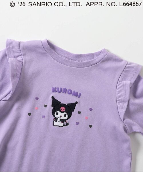 sanrio(サンリオ)の「サンリオキャラクターズフリルTシャツ(Tシャツ/カットソー・キッズ・ラベンダー/レッド/サックスブルー/アイボリー・110/100/90/80/130/120)」の22枚目の写真