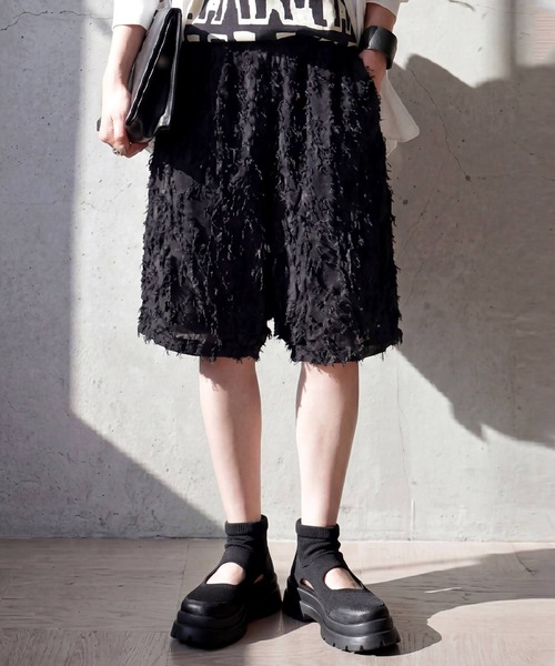antiqua(アンティカ)の「サルエルシルエット ハーフパンツ(その他パンツ・レディース・ブラック・ONESIZE)」の8枚目の写真