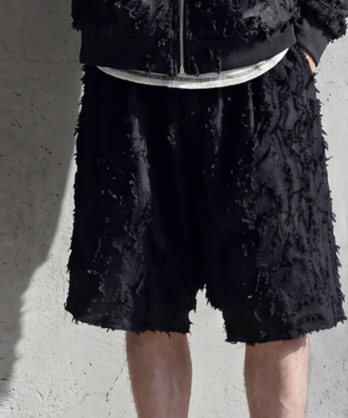 antiqua(アンティカ)の「サルエルシルエット ハーフパンツ(その他パンツ・レディース・ブラック・ONESIZE)」の2枚目の写真