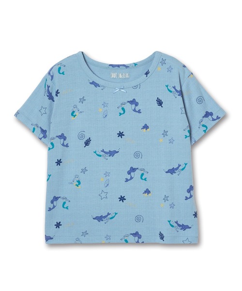 Common Noun（コモン ナウン）の「“SEA” Midori Nakajima 針抜き半袖トップス（Tシャツ/カットソー・レディース・サックスブルー/イエロー・M）」の4枚目の写真