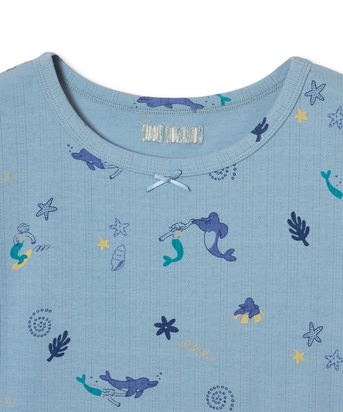 Common Noun（コモン ナウン）の「“SEA” Midori Nakajima 針抜き半袖トップス（Tシャツ/カットソー・レディース・サックスブルー/イエロー・M）」の8枚目の写真
