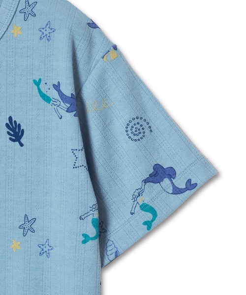 Common Noun（コモン ナウン）の「“SEA” Midori Nakajima 針抜き半袖トップス（Tシャツ/カットソー・レディース・サックスブルー/イエロー・M）」の3枚目の写真