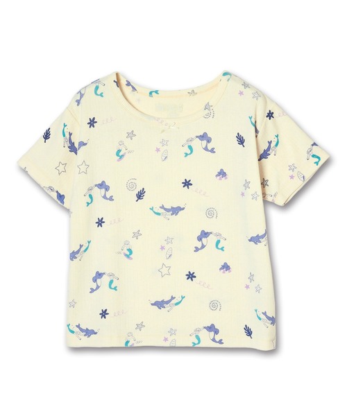 Common Noun（コモン ナウン）の「“SEA” Midori Nakajima 針抜き半袖トップス（Tシャツ/カットソー・レディース・サックスブルー/イエロー・M）」の6枚目の写真