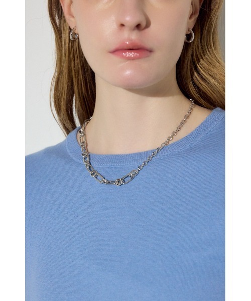 AZUL by moussy（アズールバイマウジー）の「ミックスチェーンネックレス（ネックレス・レディース・ゴールド系その他/シルバー・FREE）」の11枚目の写真