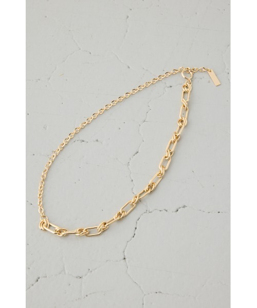 AZUL by moussy（アズールバイマウジー）の「ミックスチェーンネックレス（ネックレス・レディース・ゴールド系その他/シルバー・FREE）」の9枚目の写真