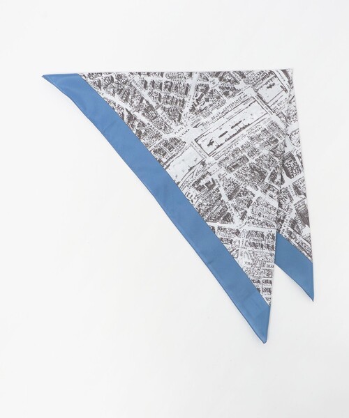 green label relaxing（グリーンレーベルリラクシング）の「アソート スカーフ（バンダナ/スカーフ・レディース・ブラウン系/ライトブルー/ネイビー・FREE）」の2枚目の写真