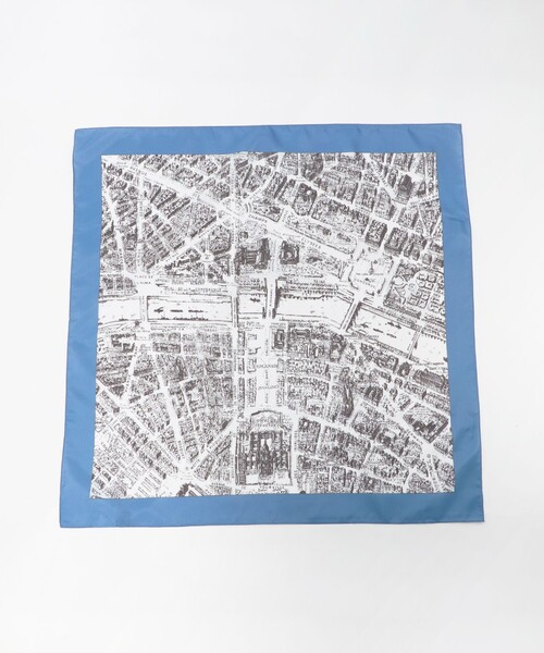 green label relaxing（グリーンレーベルリラクシング）の「アソート スカーフ（バンダナ/スカーフ・レディース・ブラウン系/ライトブルー/ネイビー・FREE）」の4枚目の写真